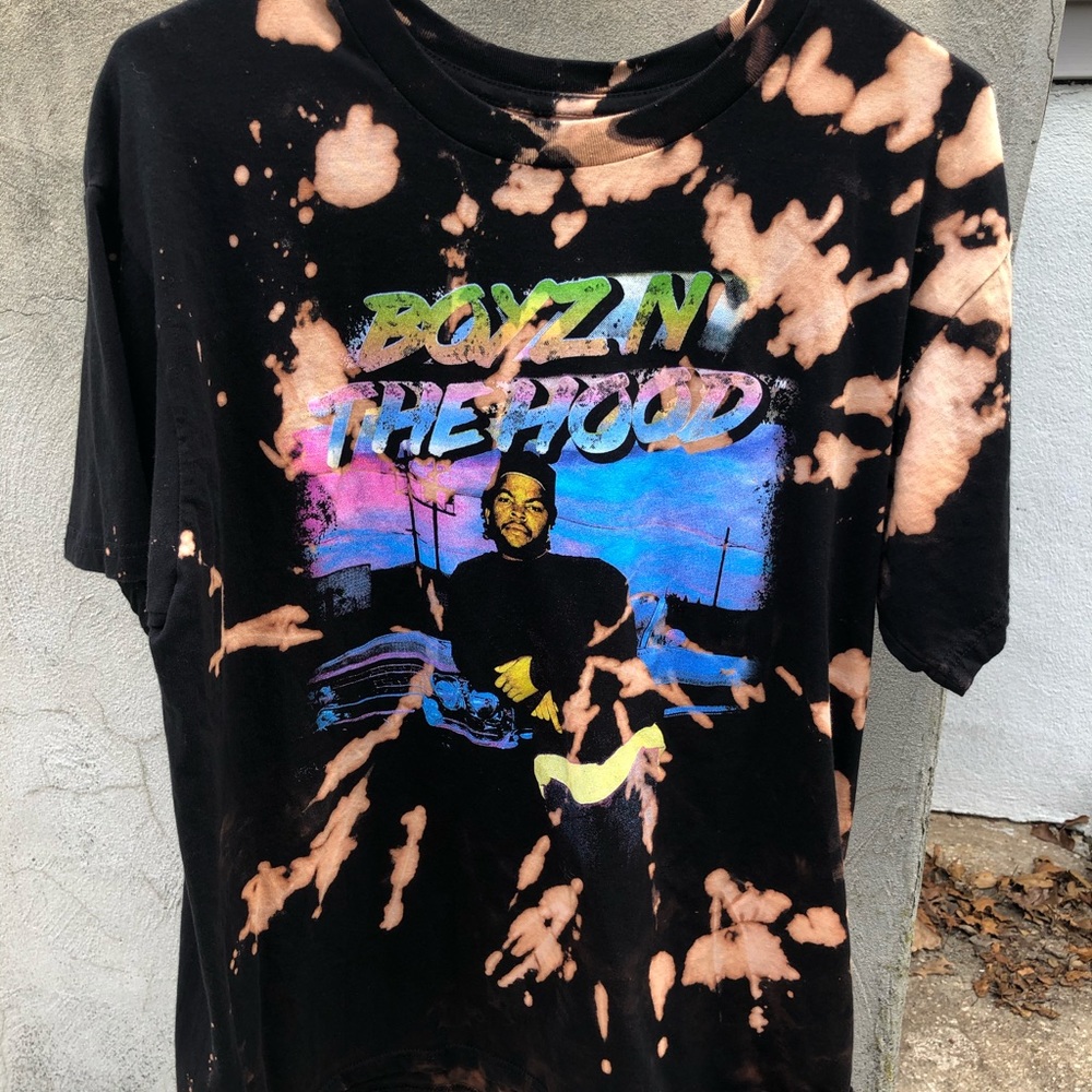 Vintage Boyz In The Hood Bleach Dyed Tee L